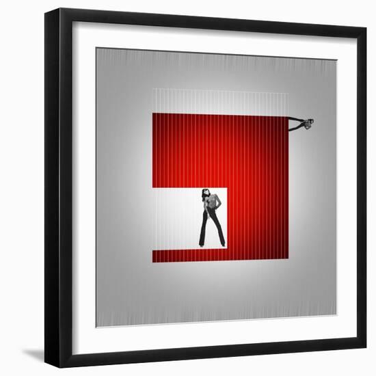 Cube-NaxArt-Framed Art Print