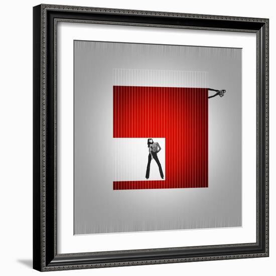 Cube-NaxArt-Framed Art Print