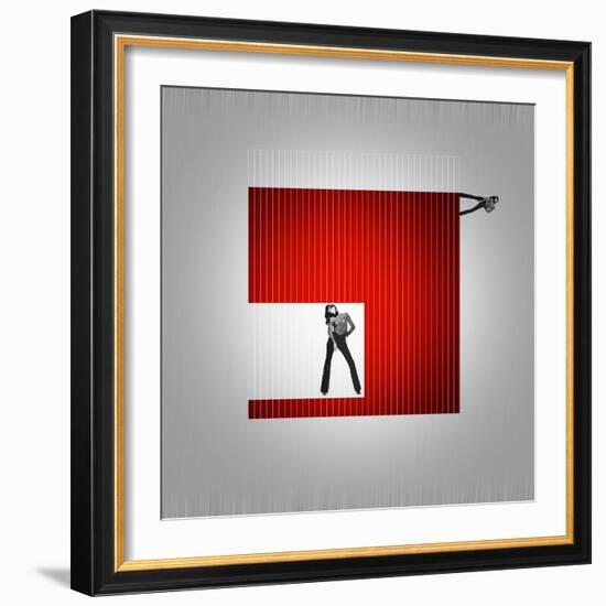 Cube-NaxArt-Framed Art Print