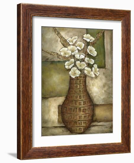 Cubed Floral Study II-Chariklia Zarris-Framed Art Print