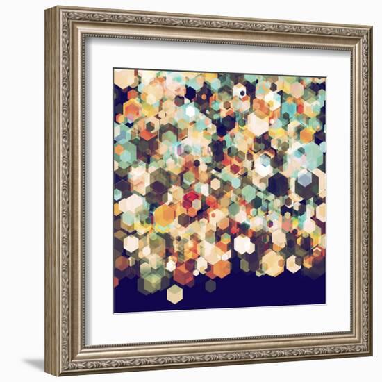 Cuben Cubic Spine-Simon C^ Page-Framed Art Print