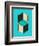 Cubes 1-Jazzberry Blue-Framed Premium Giclee Print