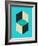 Cubes 1-Jazzberry Blue-Framed Art Print