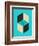 Cubes 1-Jazzberry Blue-Framed Art Print