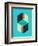 Cubes 1-Jazzberry Blue-Framed Art Print