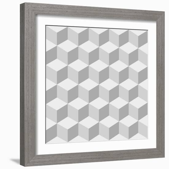 Cubes Background-sergey89rus-Framed Art Print