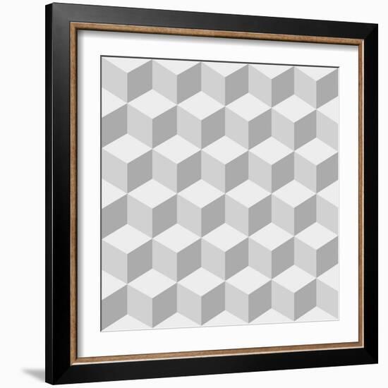 Cubes Background-sergey89rus-Framed Art Print