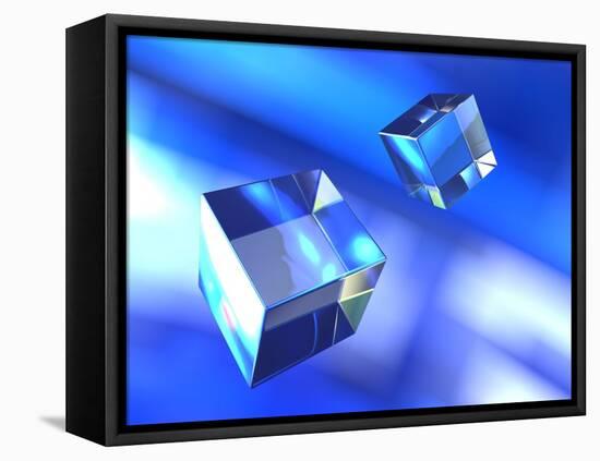 Cubes, Computer Artwork-PASIEKA-Framed Premier Image Canvas
