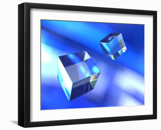 Cubes, Computer Artwork-PASIEKA-Framed Photographic Print