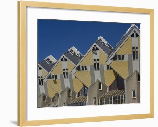 Cubic House (Kubuswoningen), Designed by Piet Blom, Rotterdam, Netherlands, Europe-Ethel Davies-Framed Photographic Print