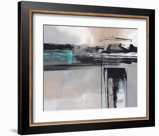 Cubic-Lucy Cloud-Framed Art Print