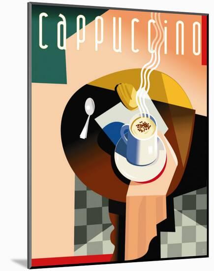 Cubist Cappuccino-Eli Adams-Mounted Art Print