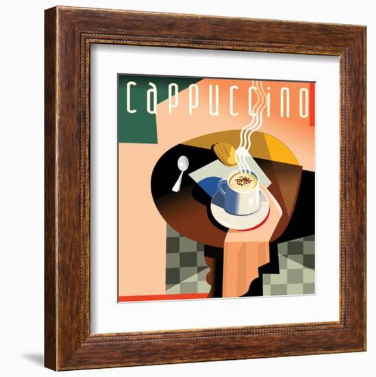 Cubist Cappucino I-Eli Adams-Framed Art Print