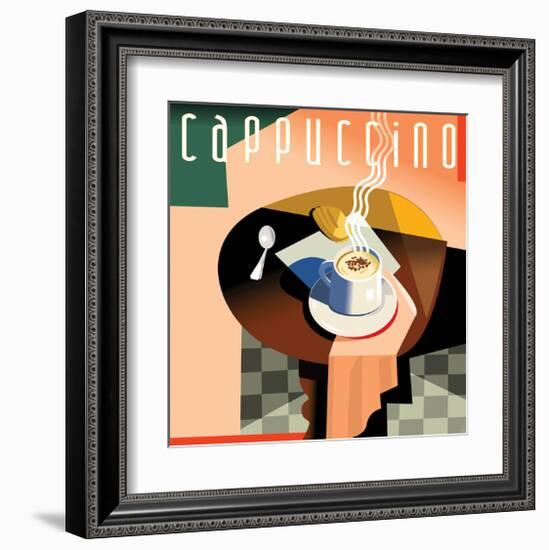 Cubist Cappucino I-Eli Adams-Framed Art Print