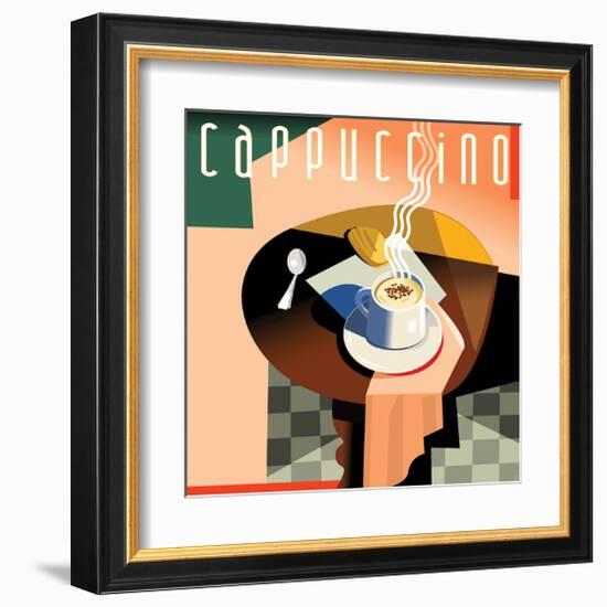 Cubist Cappucino I-Eli Adams-Framed Art Print