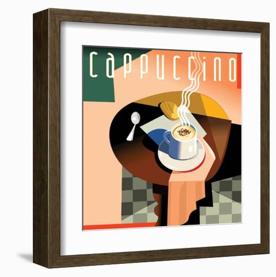 Cubist Cappucino I-Eli Adams-Framed Art Print