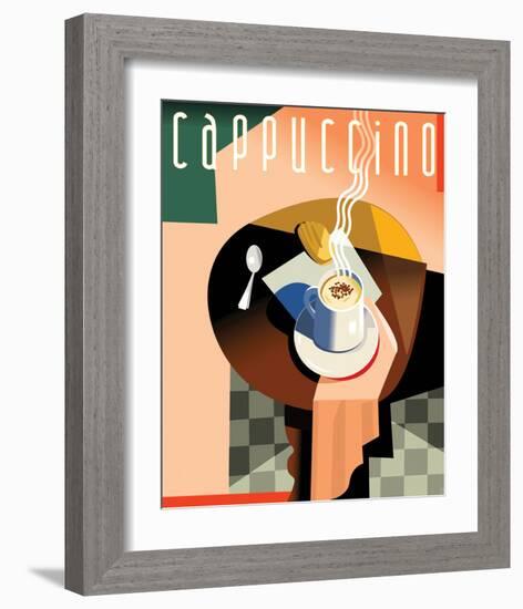 Cubist Cappucino II-Eli Adams-Framed Art Print