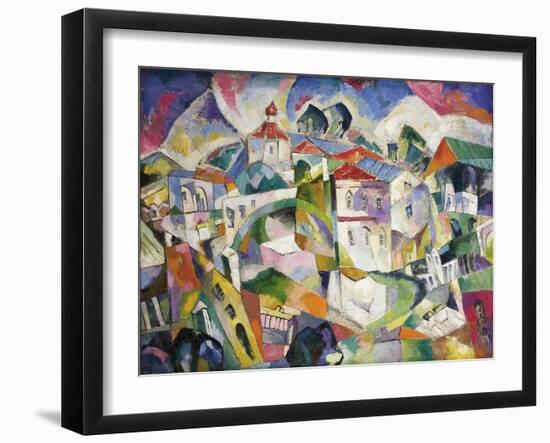 Cubist Cityscape, 1910S-Aristarkh Vasilyevich Lentulov-Framed Giclee Print