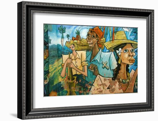 Cubist Fruits of Latin Labor-Charles Glover-Framed Giclee Print