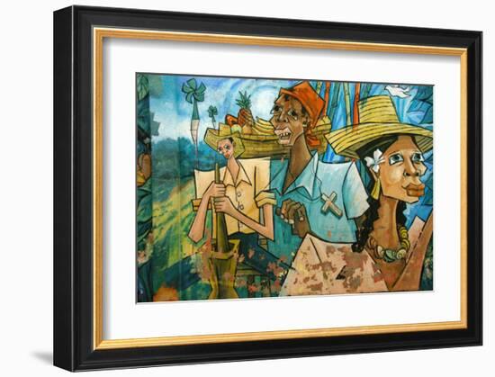 Cubist Fruits of Latin Labor-Charles Glover-Framed Giclee Print