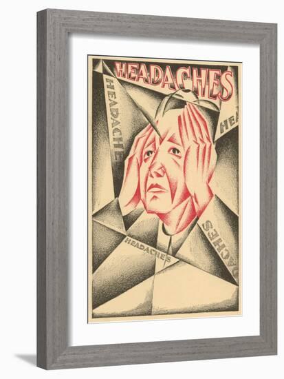 Cubist Headaches-null-Framed Giclee Print