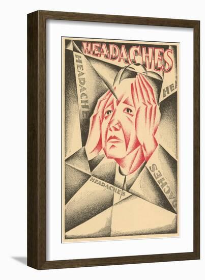 Cubist Headaches-null-Framed Giclee Print