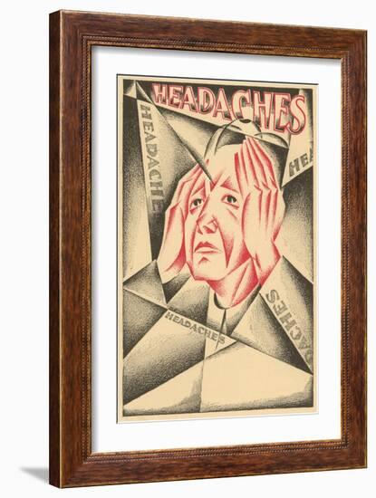 Cubist Headaches-null-Framed Giclee Print