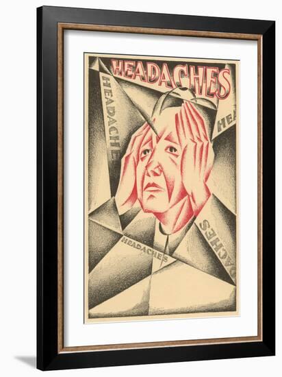 Cubist Headaches-null-Framed Giclee Print