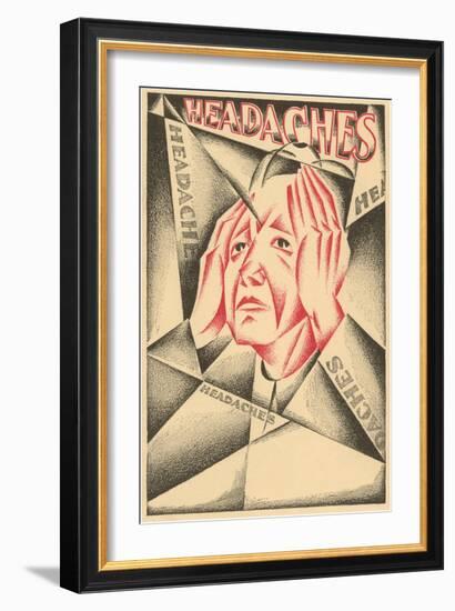 Cubist Headaches-null-Framed Giclee Print