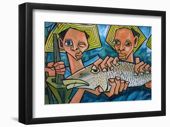 Cubist Latin Fish-Charles Glover-Framed Giclee Print