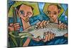 Cubist Latin Fish-Charles Glover-Mounted Giclee Print