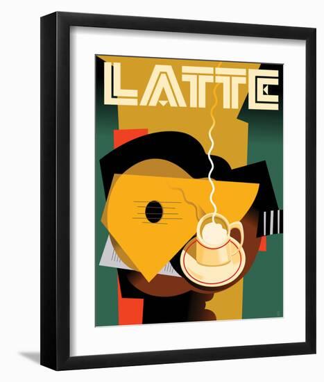 Cubist Latte II-Eli Adams-Framed Art Print