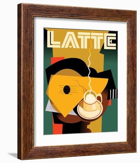 Cubist Latte II-Eli Adams-Framed Art Print