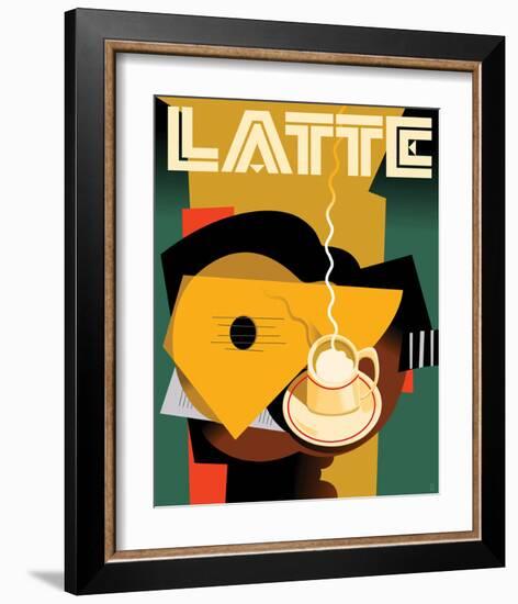 Cubist Latte II-Eli Adams-Framed Art Print