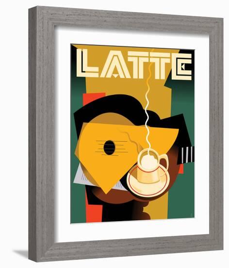 Cubist Latte II-Eli Adams-Framed Art Print