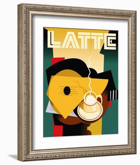 Cubist Latte-Eli Adams-Framed Art Print