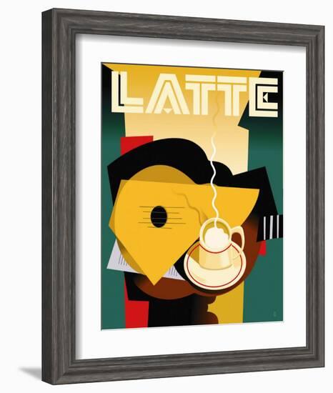 Cubist Latte-Eli Adams-Framed Art Print