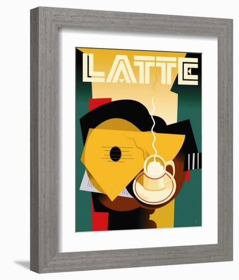 Cubist Latte-Eli Adams-Framed Art Print