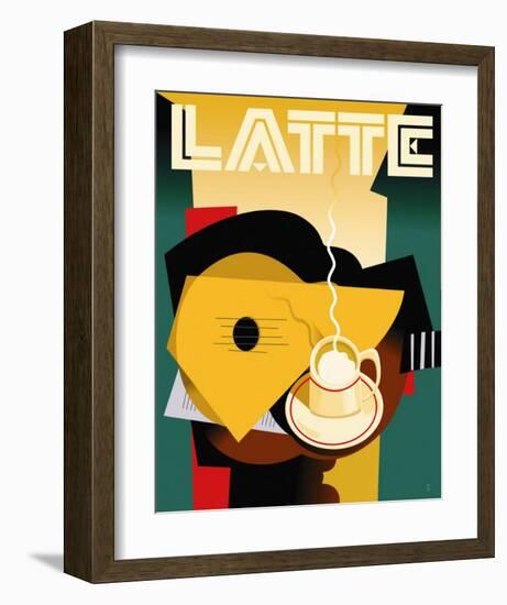 Cubist Latte-Eli Adams-Framed Art Print