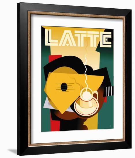 Cubist Latte-Eli Adams-Framed Art Print
