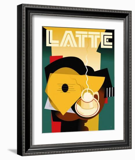 Cubist Latte-Eli Adams-Framed Art Print