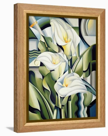 Cubist Lilies, 2002-Catherine Abel-Framed Premier Image Canvas