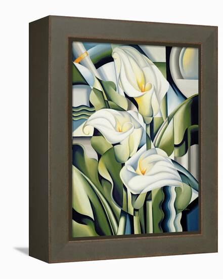 Cubist Lilies, 2002-Catherine Abel-Framed Premier Image Canvas