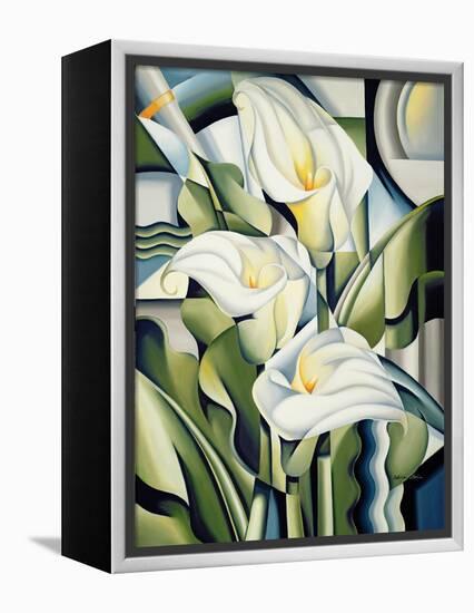 Cubist Lilies, 2002-Catherine Abel-Framed Premier Image Canvas