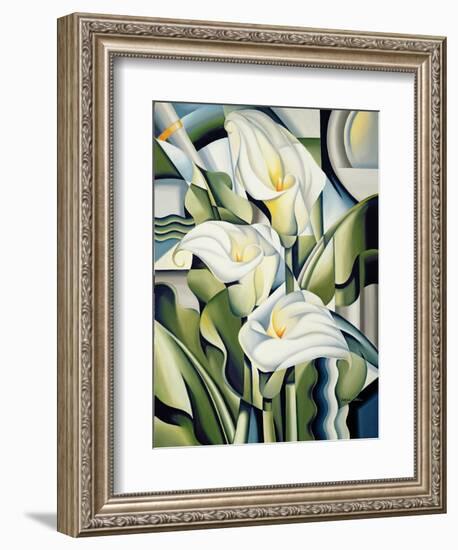 Cubist Lilies, 2002-Catherine Abel-Framed Giclee Print