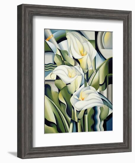 Cubist Lilies, 2002-Catherine Abel-Framed Giclee Print