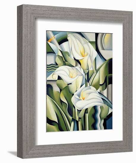 Cubist Lilies, 2002-Catherine Abel-Framed Giclee Print