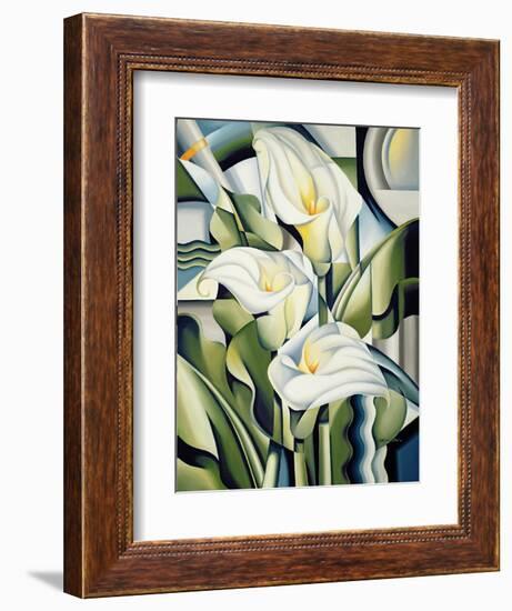 Cubist Lilies, 2002-Catherine Abel-Framed Giclee Print