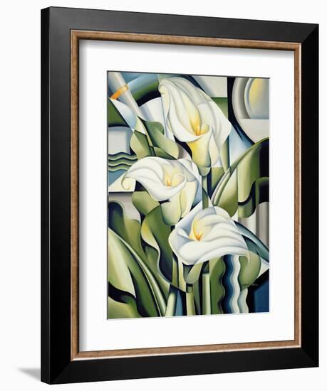 Cubist Lilies, 2002-Catherine Abel-Framed Giclee Print