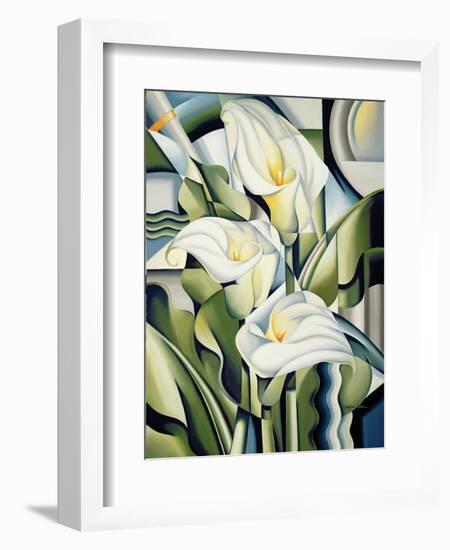 Cubist Lilies, 2002-Catherine Abel-Framed Giclee Print